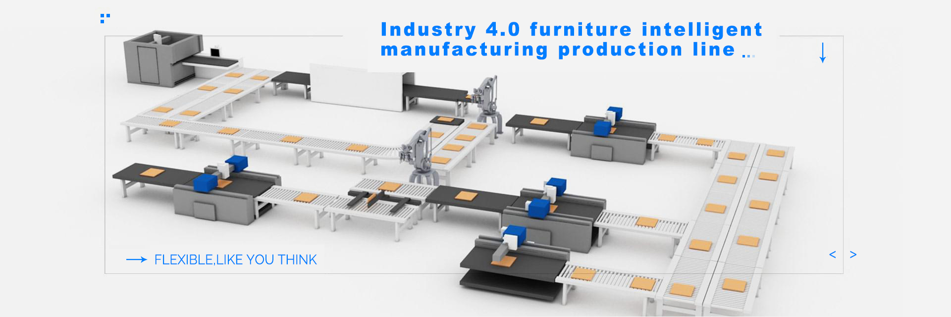 Industry 4.0 furniture intelligent manufacturing production line