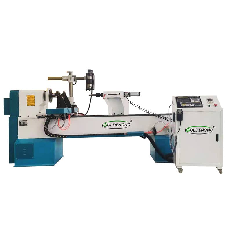 1530 Single-axis Double-cutter Turning And Flat Carving Wood Lathe Machine