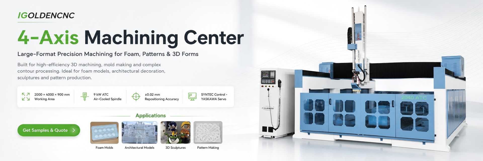 4 Axis ATC EPS Foam CNC Router