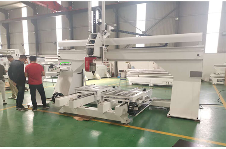 Table Moving 5 Axis Cnc Router