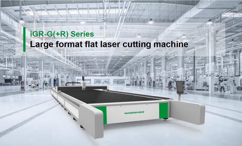 Large format flat laser cutting machine