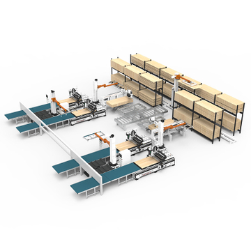 Furniture Panel Production Line with Three-Dimensional Storage Bin