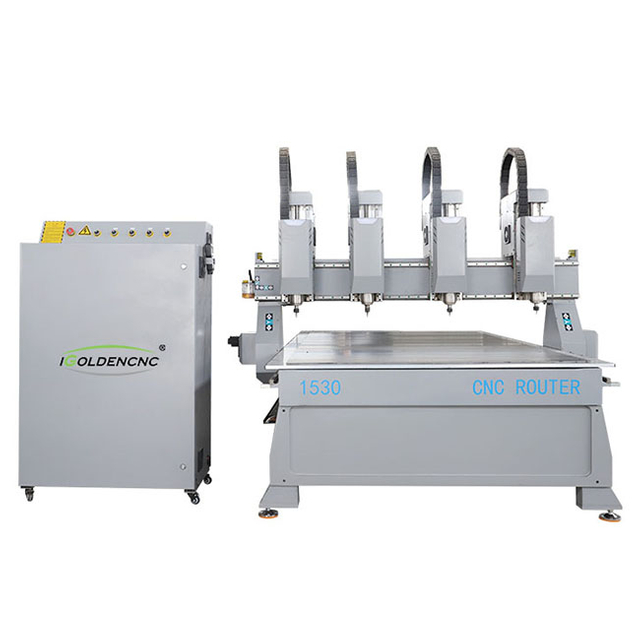 Four Head Woodworking CNC Router