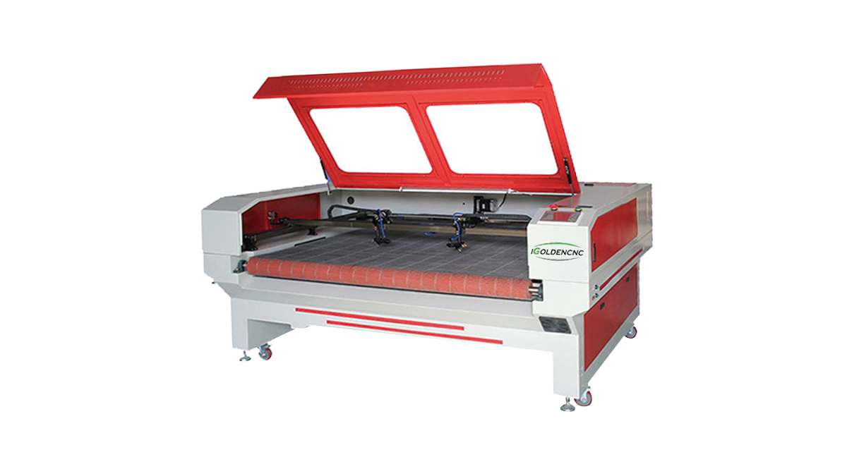 Multihead 1610 Laser Fabric Cutting Machine iGolden CNC