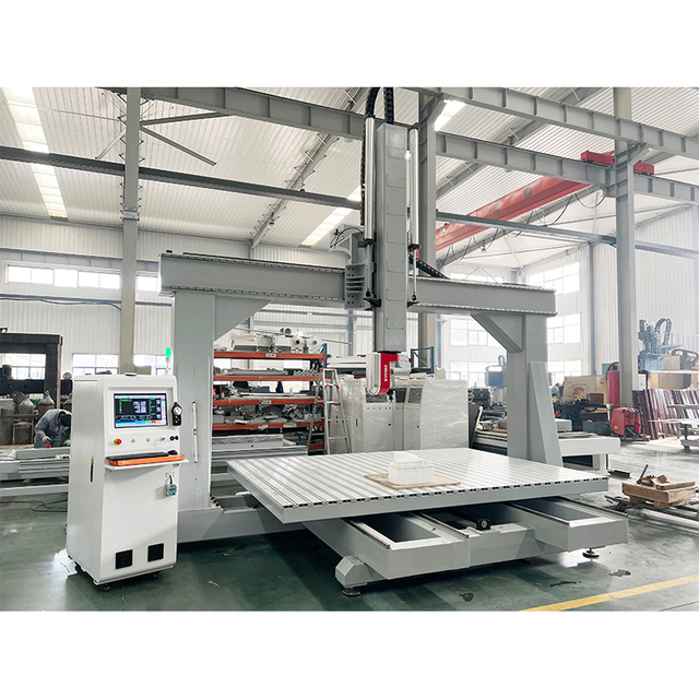 5 Axis Moving Table Cnc Router Woodworking Machinery