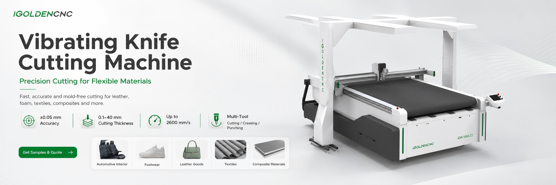 NC Oscillating Knife Cutting Machine
